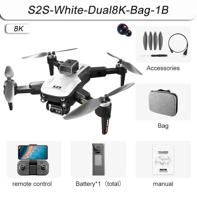 S2S Mini Drone 4k 8K HD Camera